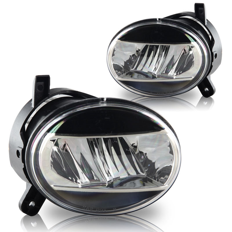 Winjet cfwj-0413a-c | 2009-2012 Audi A4 Led Fog Light - Gloss Black; 2009-2012