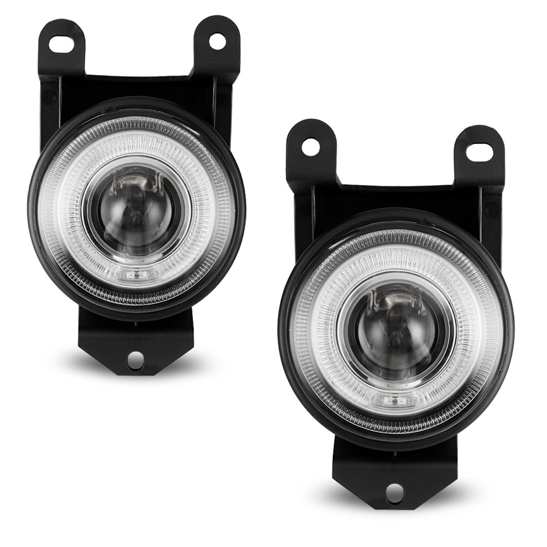 Winjet cfwj-0064-c | 1992-1999 Pontiac Bonneville Halo Projector Fog Light - Clear; 1992-1999