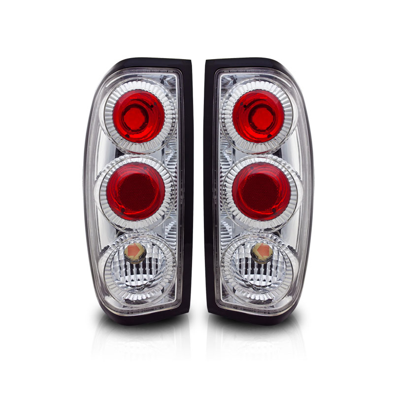 Winjet ctwj-0043-cc | 1998-2004 Nissan Frontier Altezza Tail Light - Chrome / Clear; 1998-2004