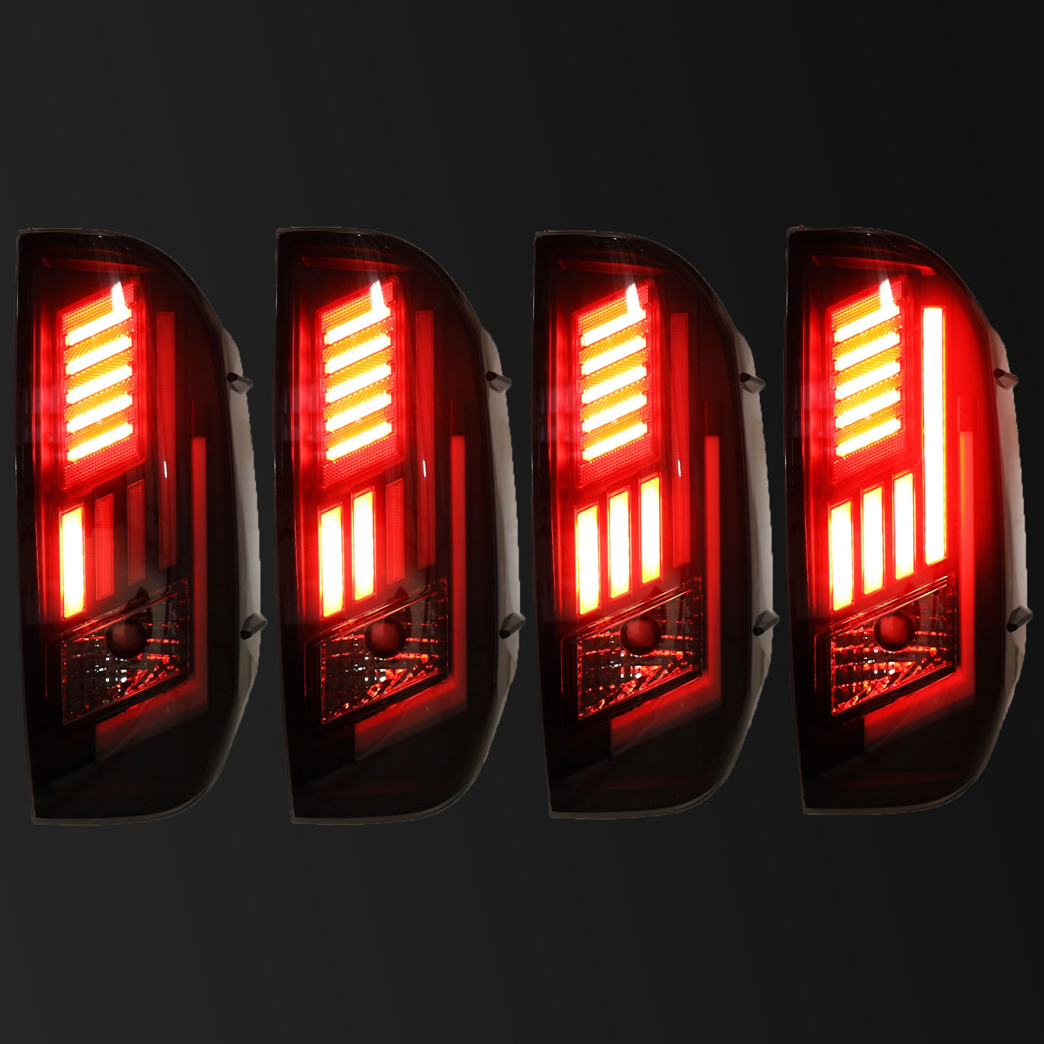 Winjet ctrng0667-bs-sq | 2014-2018 Toyota Tundra Led Sequential Tail Light (Set ; Black/Smoke); 2014-2021