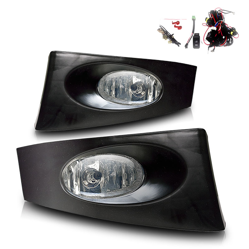 Winjet cfwj-0106-c | 2006-2008 Honda Fit Fog Lights - (Wiring Kit Included) - (Clear); 2006-2008