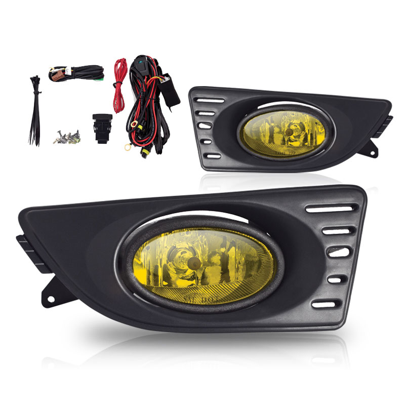 Winjet cfwj-0060-y | 2005-2007 Acura Rsx Fog Light - Wiring Kit Included - Yellow; 2005-2007