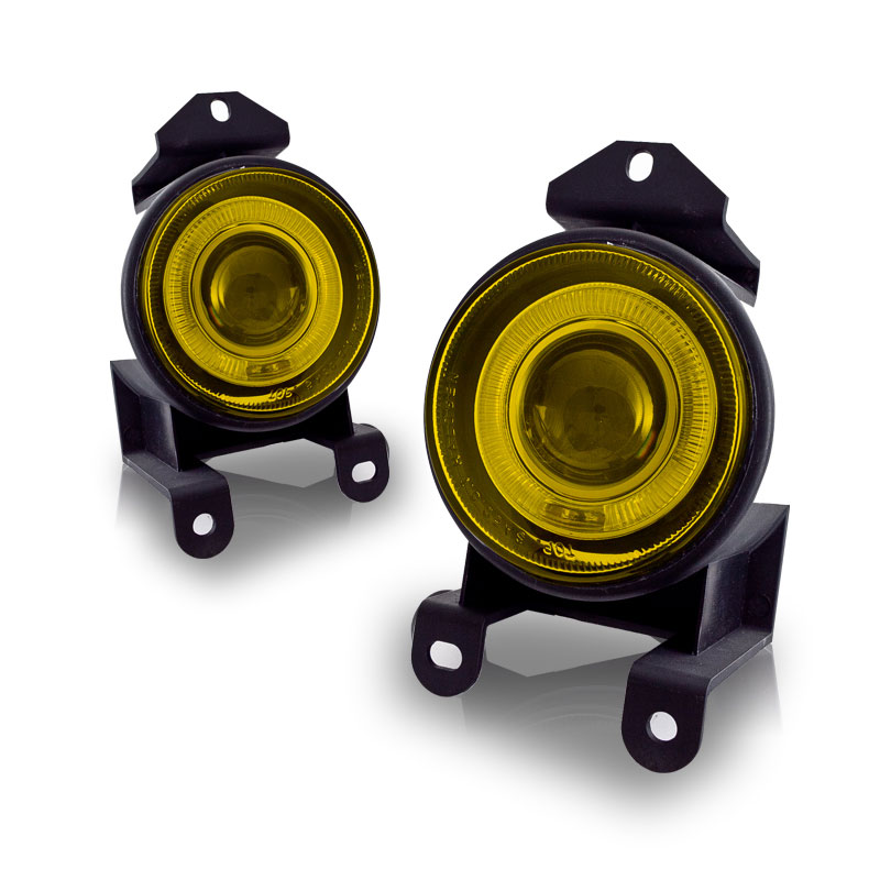 Winjet cfwj-0064-y | 1992-1999 Pontiac Bonneville Halo Projector Fog Light - Yellow; 1992-1999