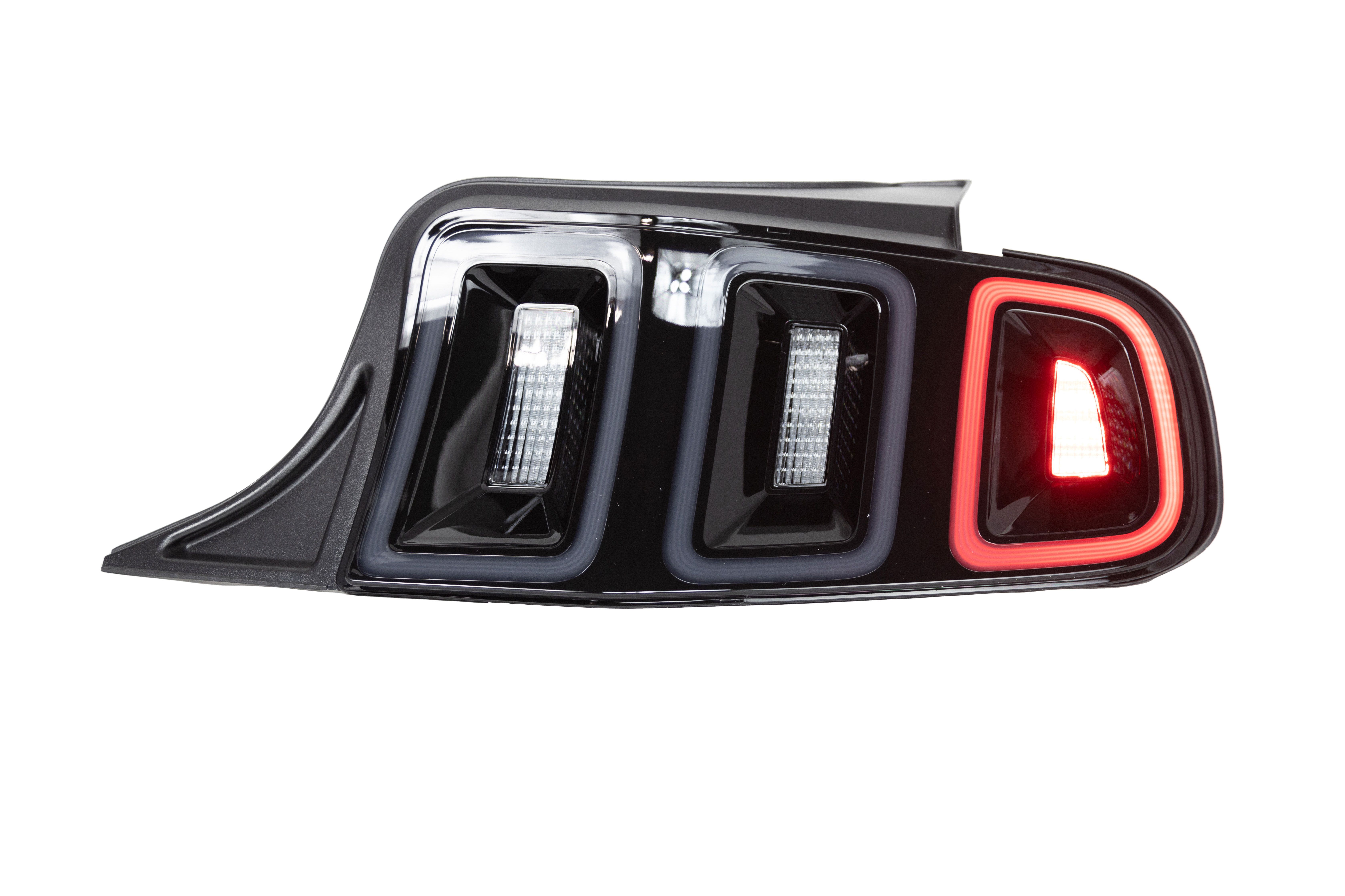 Winjet ctrng0678-gbs | Renegade 2010-2014 Ford Mustang Sequentail Led Tail Light - Glossey Black/Smoke; 2010-2014