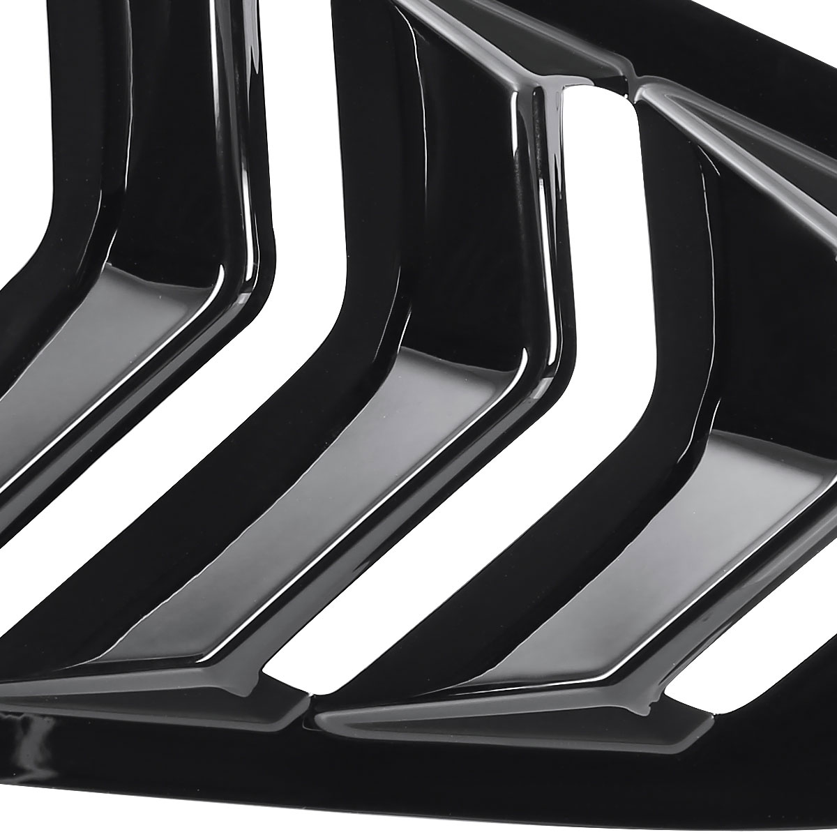 Spec-D Tuning wluq-mst15agb-ak | SPEC-D Tuning Ford Mustang Window Louver - Glossy Black; 2015-2022