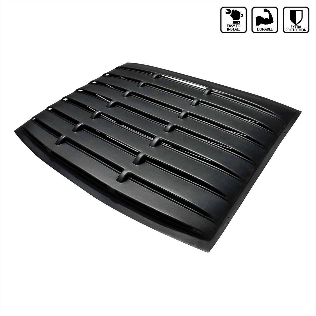 Spec-D Tuning wlur-mst05bk-rs | SPEC-D Tuning Ford Mustang Rear Window Louver; 2005-2009