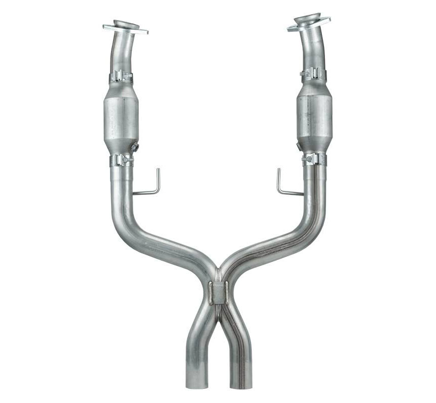 Pypes Exhaust XFM55E | Pypes X-Pipe for Mustang GT for Pypes Headers with Catalytic Converters; 2005-2010